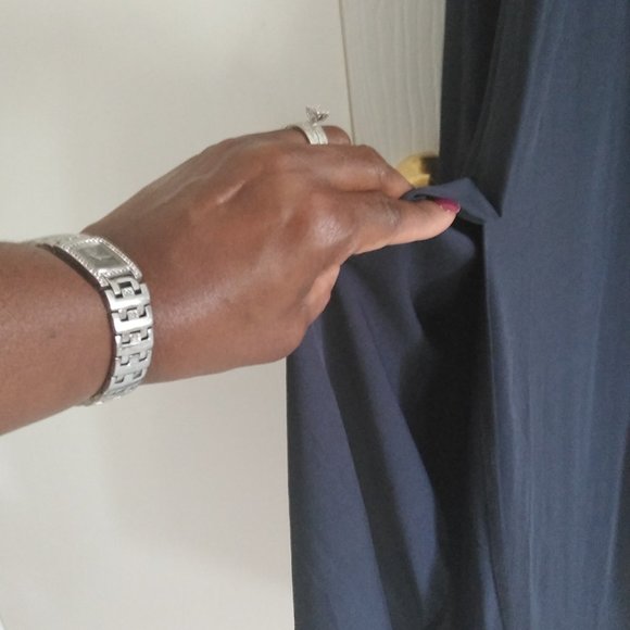 Navy Blue Evening Dress - Picture 3 of 6